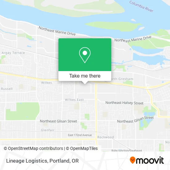Lineage Logistics map