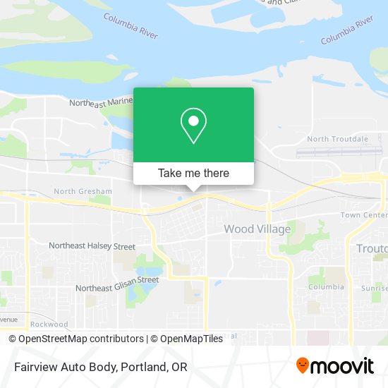 Fairview Auto Body map