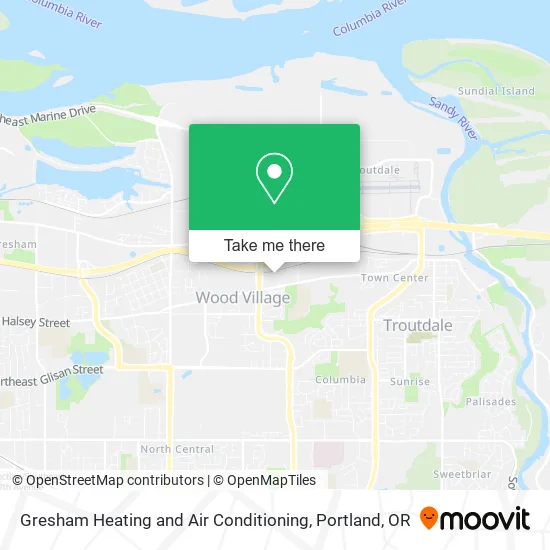 Gresham Heating and Air Conditioning map