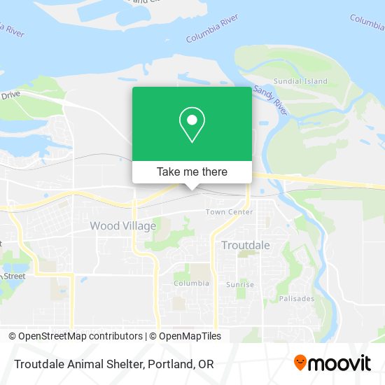 Mapa de Troutdale Animal Shelter