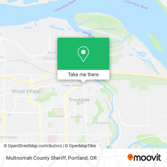 Multnomah County Sheriff map