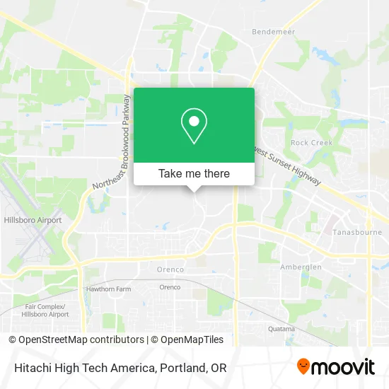 Hitachi High Tech America map