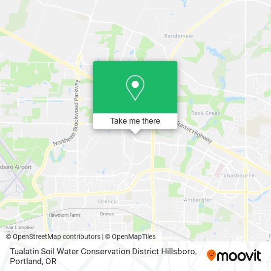 Tualatin Soil Water Conservation District Hillsboro map