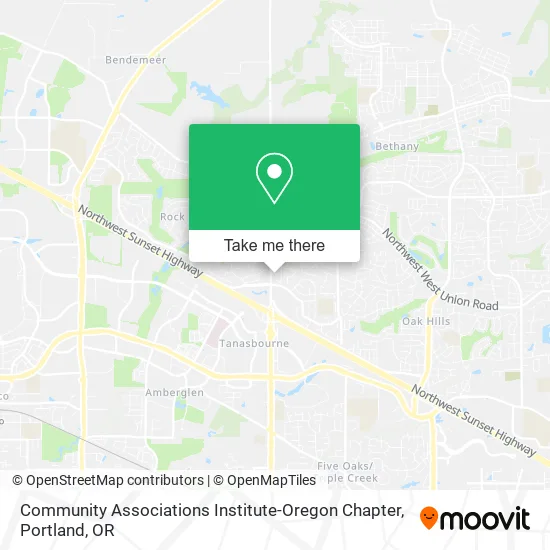 Community Associations Institute-Oregon Chapter map