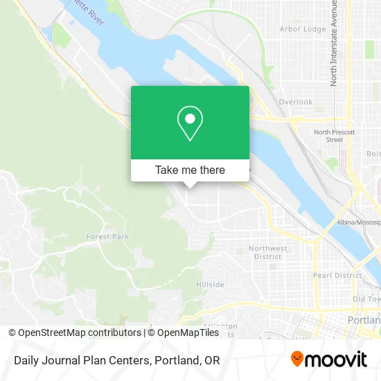 Daily Journal Plan Centers map