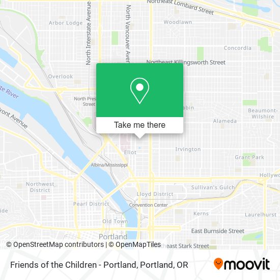 Friends of the Children - Portland map