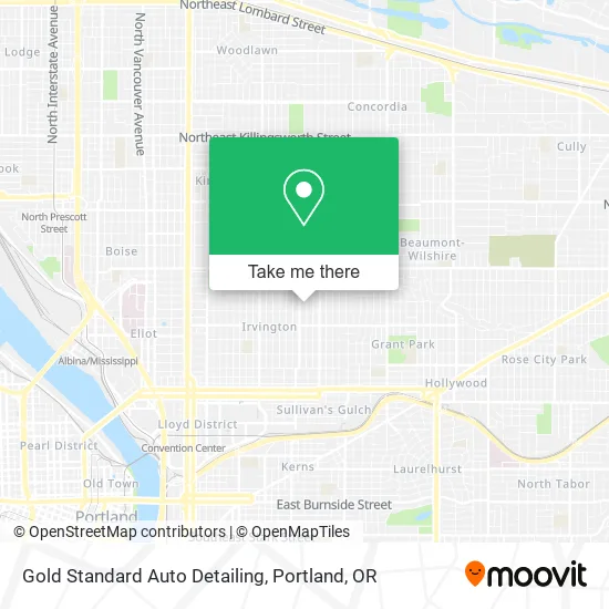 Gold Standard Auto Detailing map