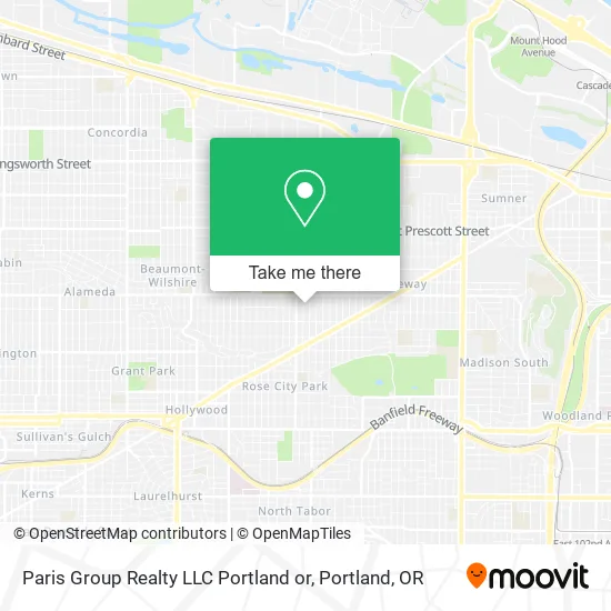 Paris Group Realty LLC Portland or map
