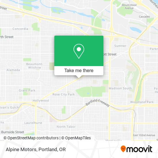 Alpine Motors map