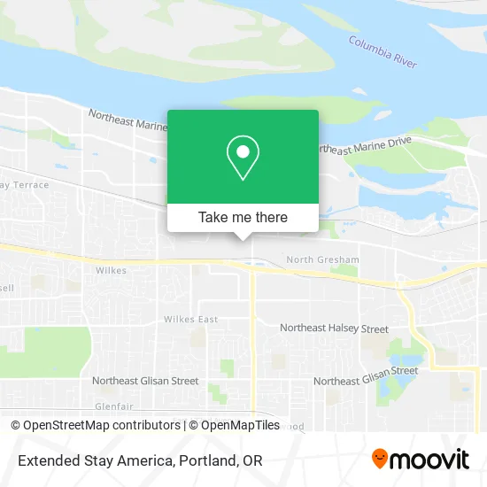 Extended Stay America map