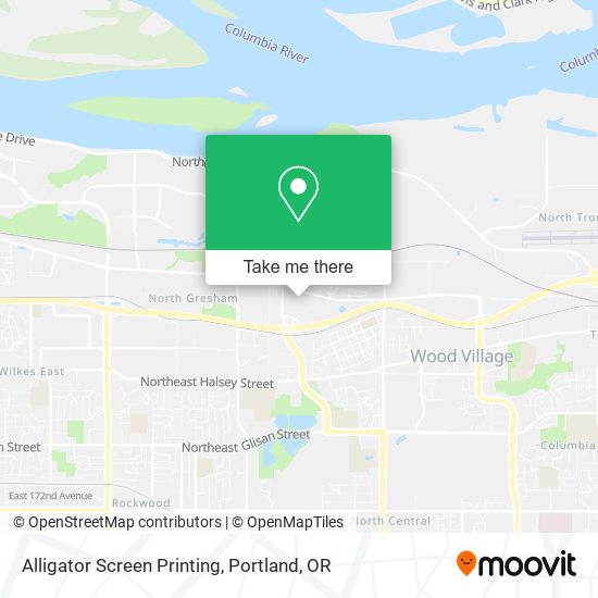 Alligator Screen Printing map