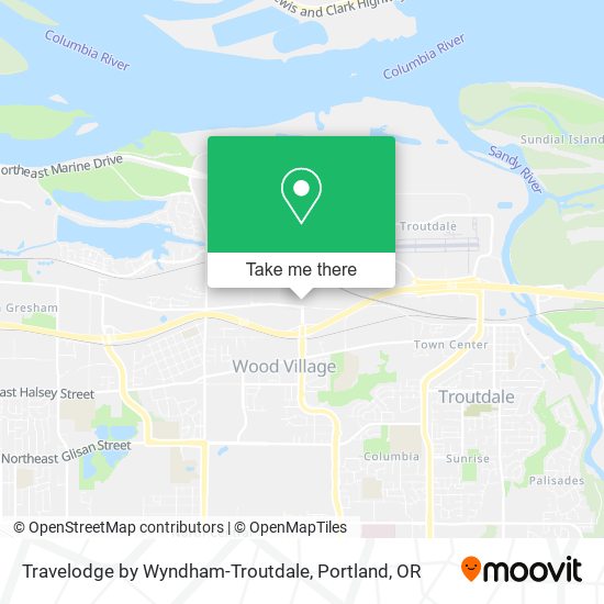 Travelodge by Wyndham-Troutdale map