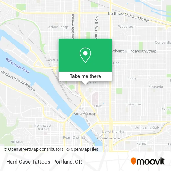Mapa de Hard Case Tattoos