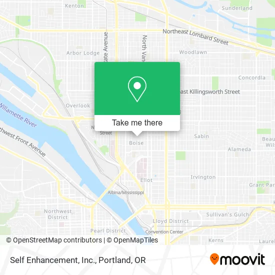 Self Enhancement, Inc. map