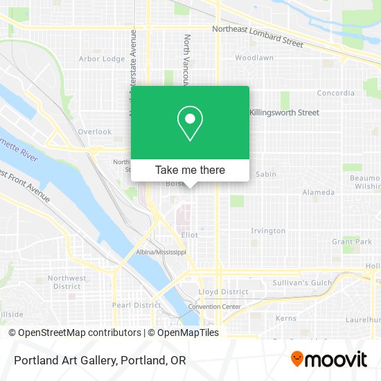 Portland Art Gallery map