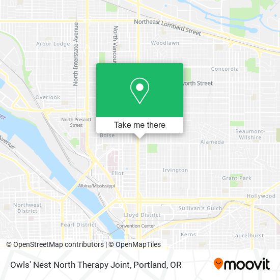 Owls' Nest North Therapy Joint map