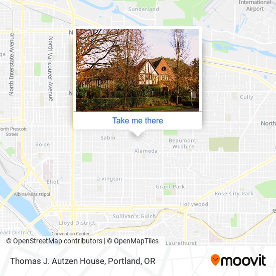 Thomas J. Autzen House map