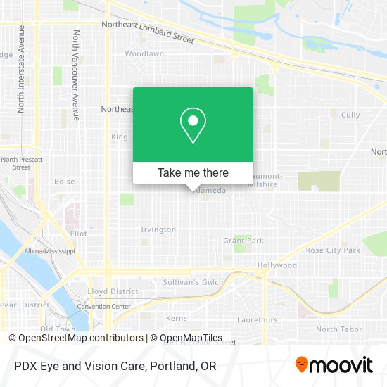 Mapa de PDX Eye and Vision Care