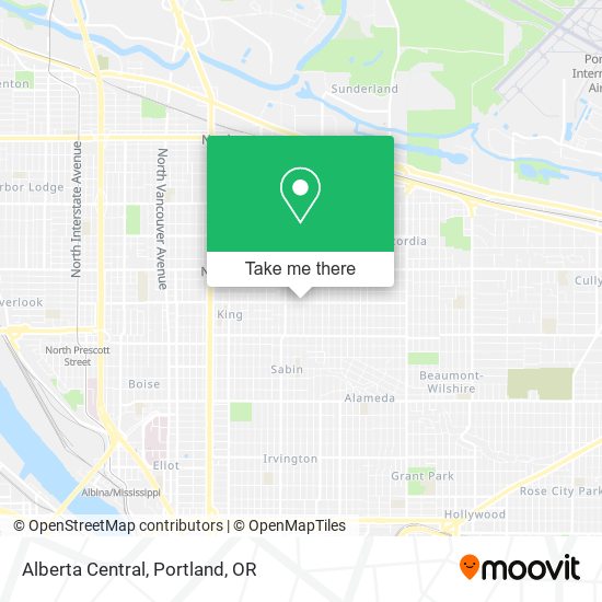 Alberta Central map