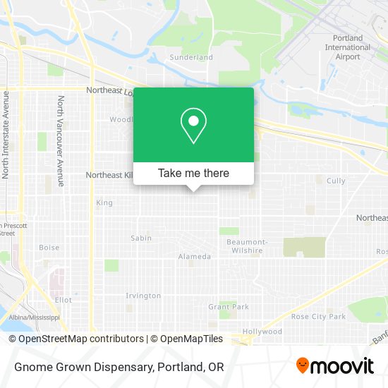 Mapa de Gnome Grown Dispensary