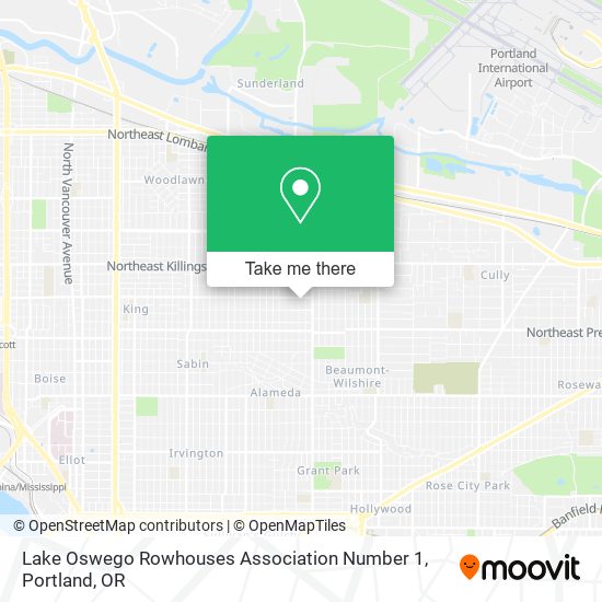 Mapa de Lake Oswego Rowhouses Association Number 1