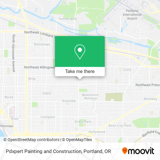 Mapa de Pdxpert Painting and Construction