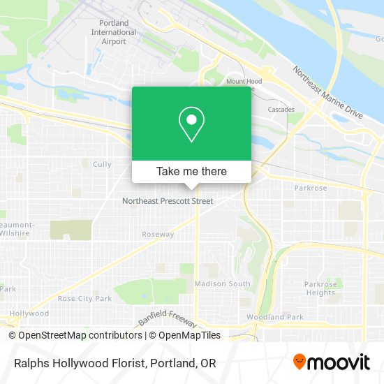 Ralphs Hollywood Florist map