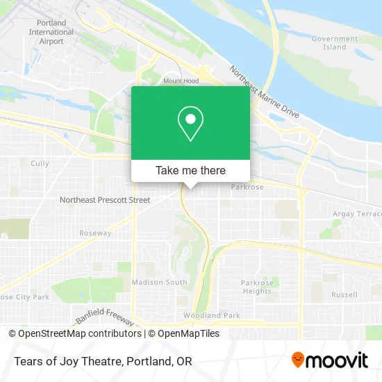 Tears of Joy Theatre map