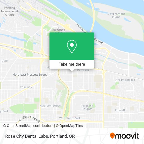 Rose City Dental Labs map