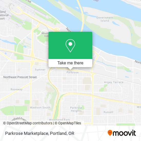 Parkrose Marketplace map