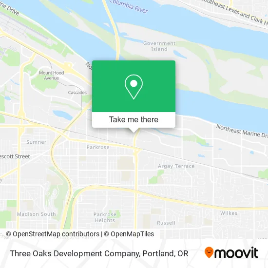Three Oaks Development Company map