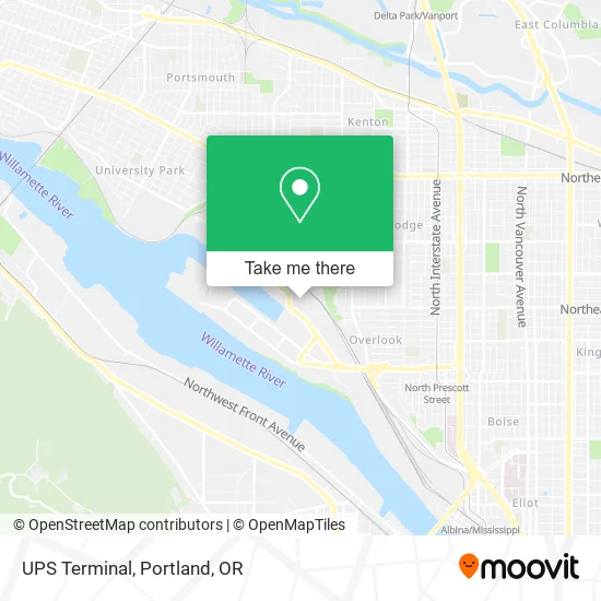 UPS Terminal map