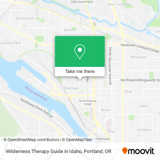 Wilderness Therapy Guide in Idaho map