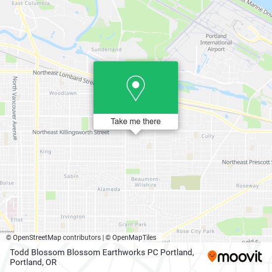 Mapa de Todd Blossom Blossom Earthworks PC Portland