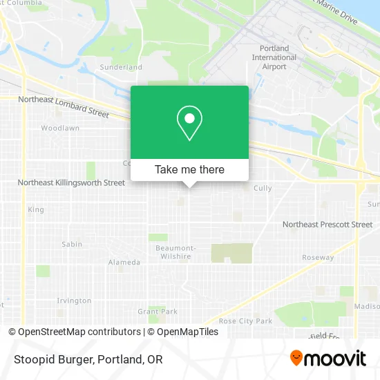 Mapa de Stoopid Burger