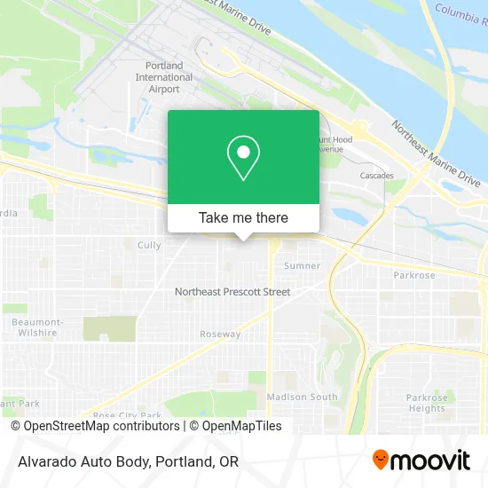 Alvarado Auto Body map