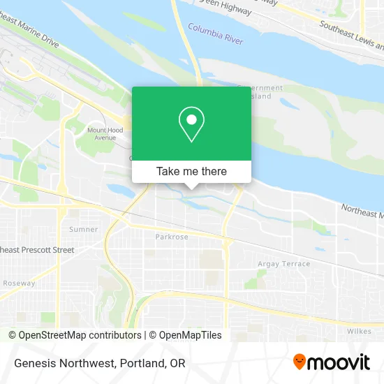 Genesis Northwest map
