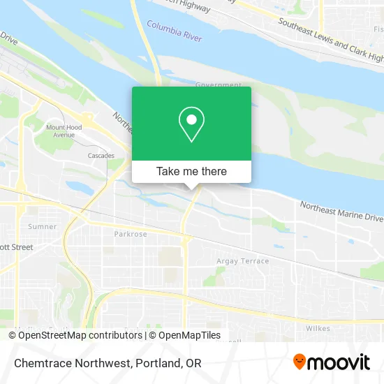 Chemtrace Northwest map