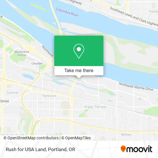 Rush for USA Land map