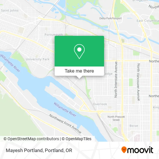 Mapa de Mayesh Portland
