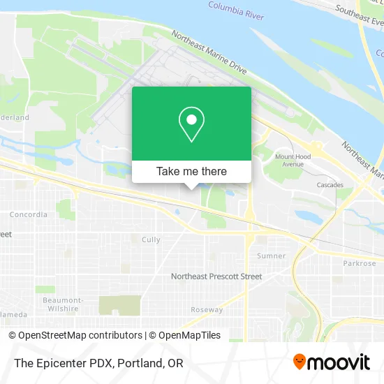 The Epicenter PDX map