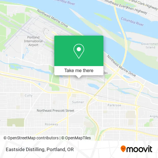 Eastside Distilling map