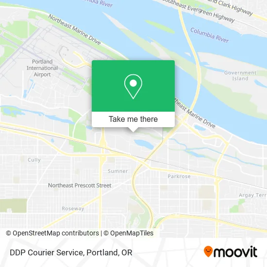 DDP Courier Service map