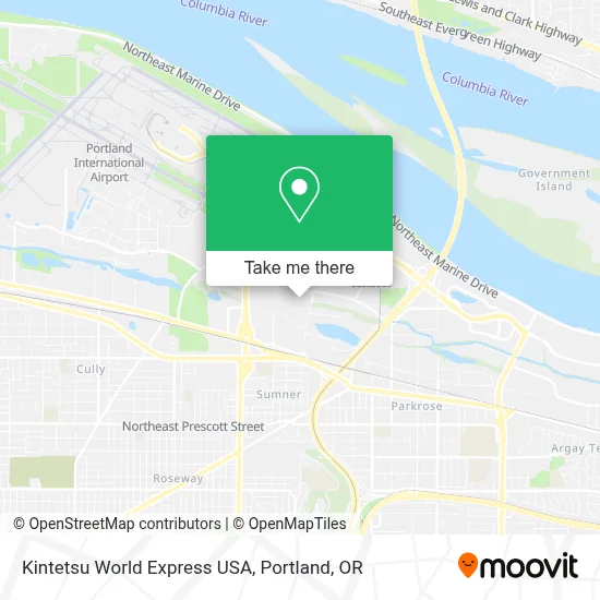 Kintetsu World Express USA map