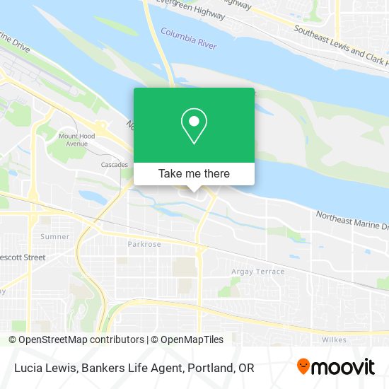 Lucia Lewis, Bankers Life Agent map