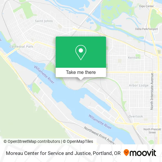 Moreau Center for Service and Justice map
