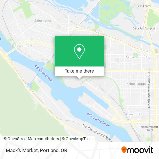 Mack's Market map