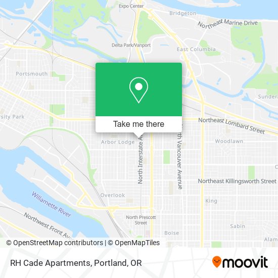 RH Cade Apartments map