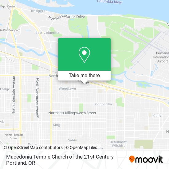 Mapa de Macedonia Temple Church of the 21st Century