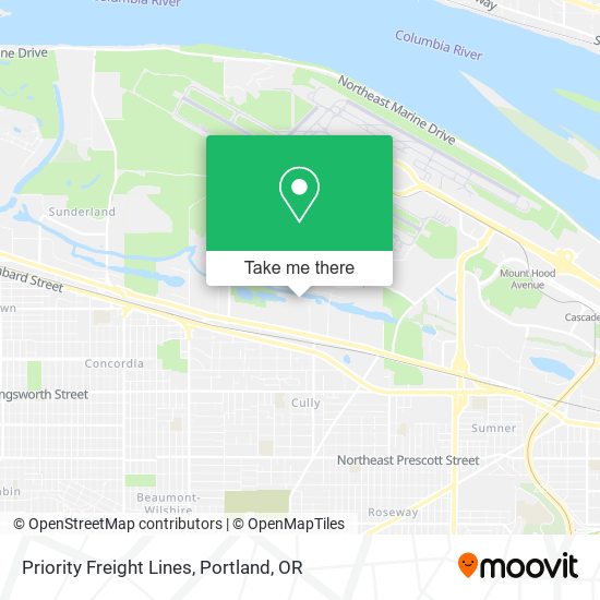 Priority Freight Lines map